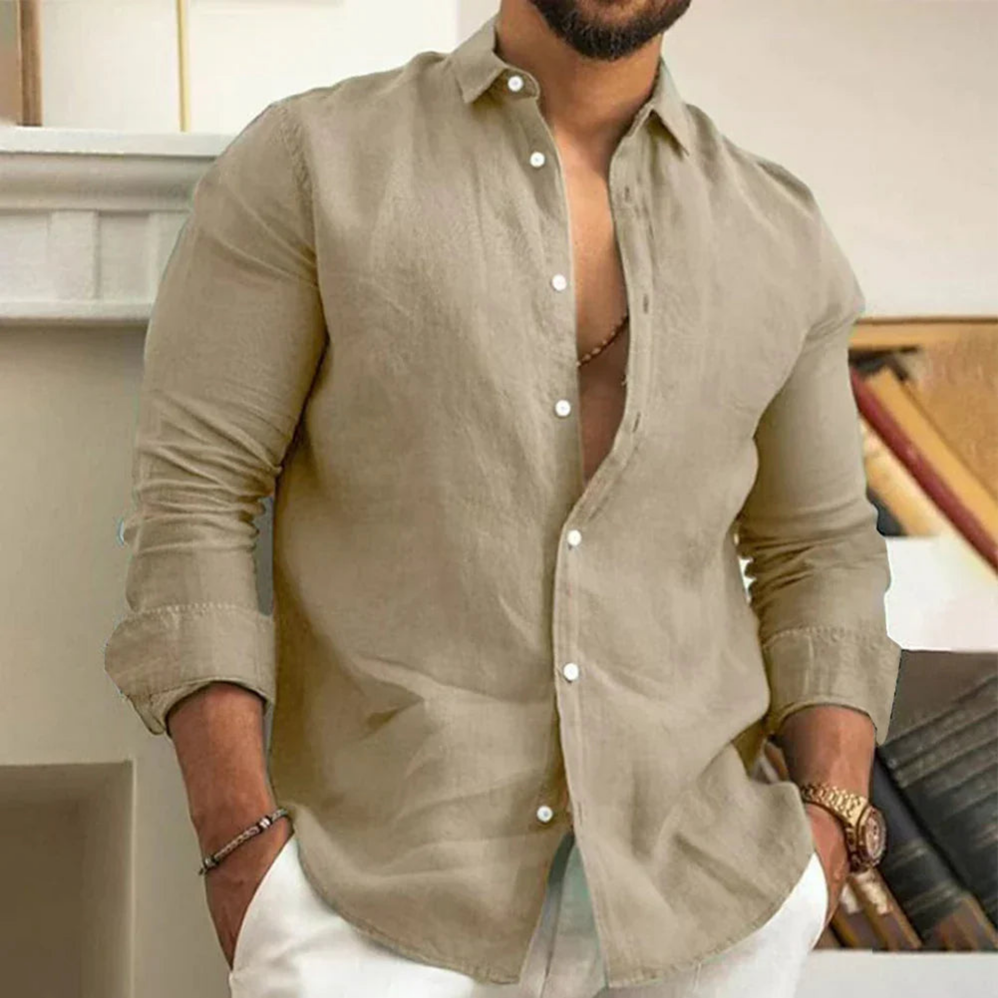 Brandon | Homme Chemise | Tissu Léger et Respirant