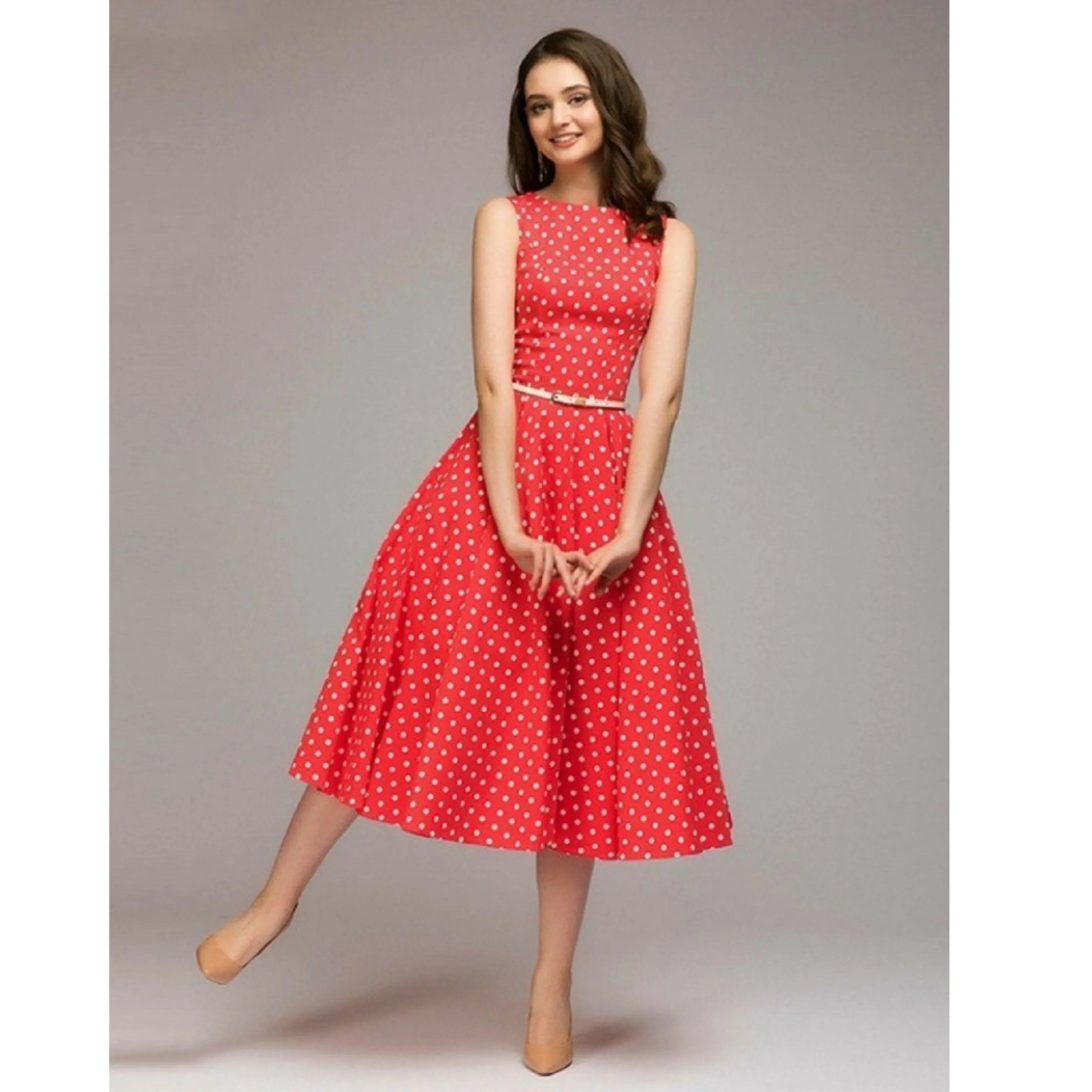 Femmes Robe À Pois | Chic