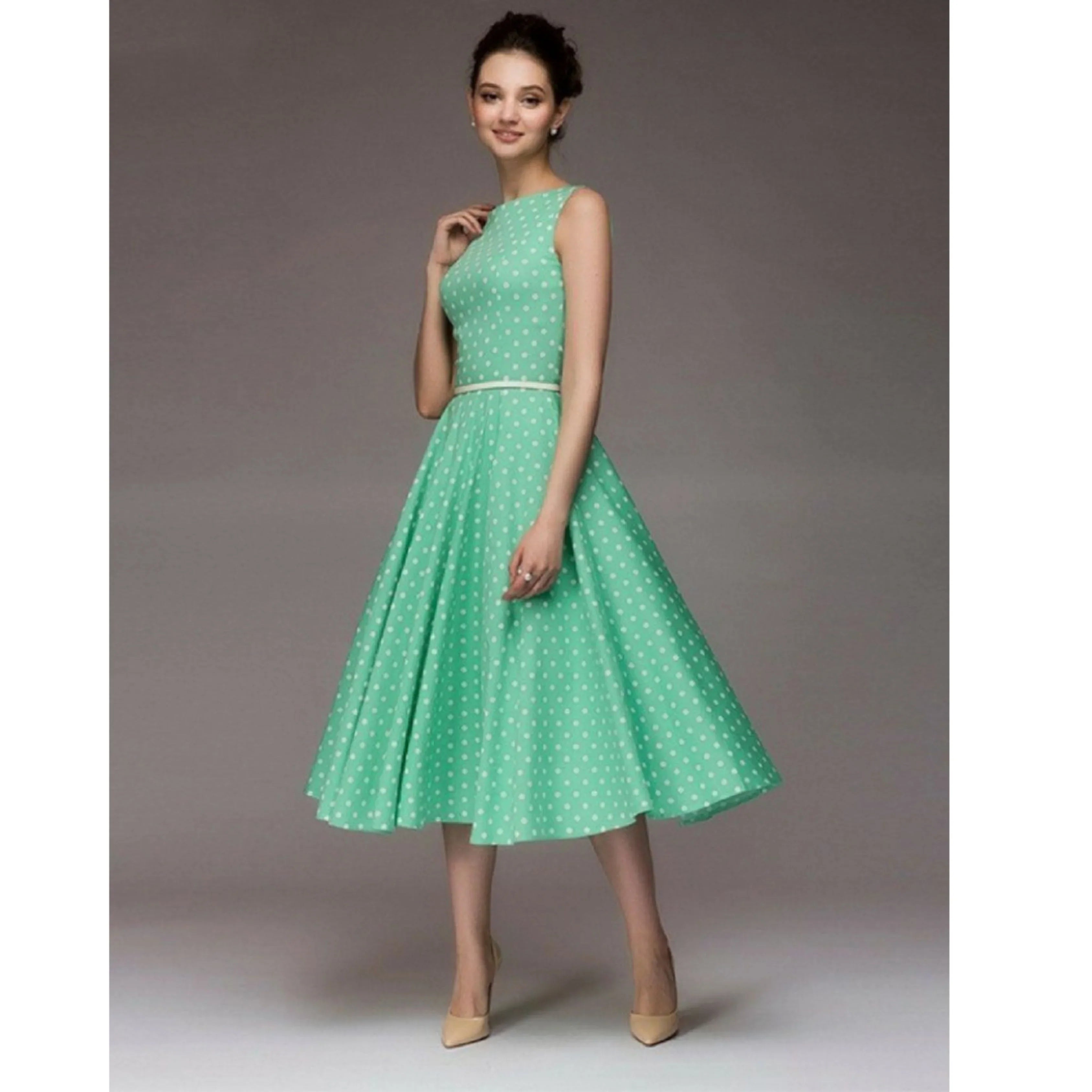 Femmes Robe À Pois | Chic