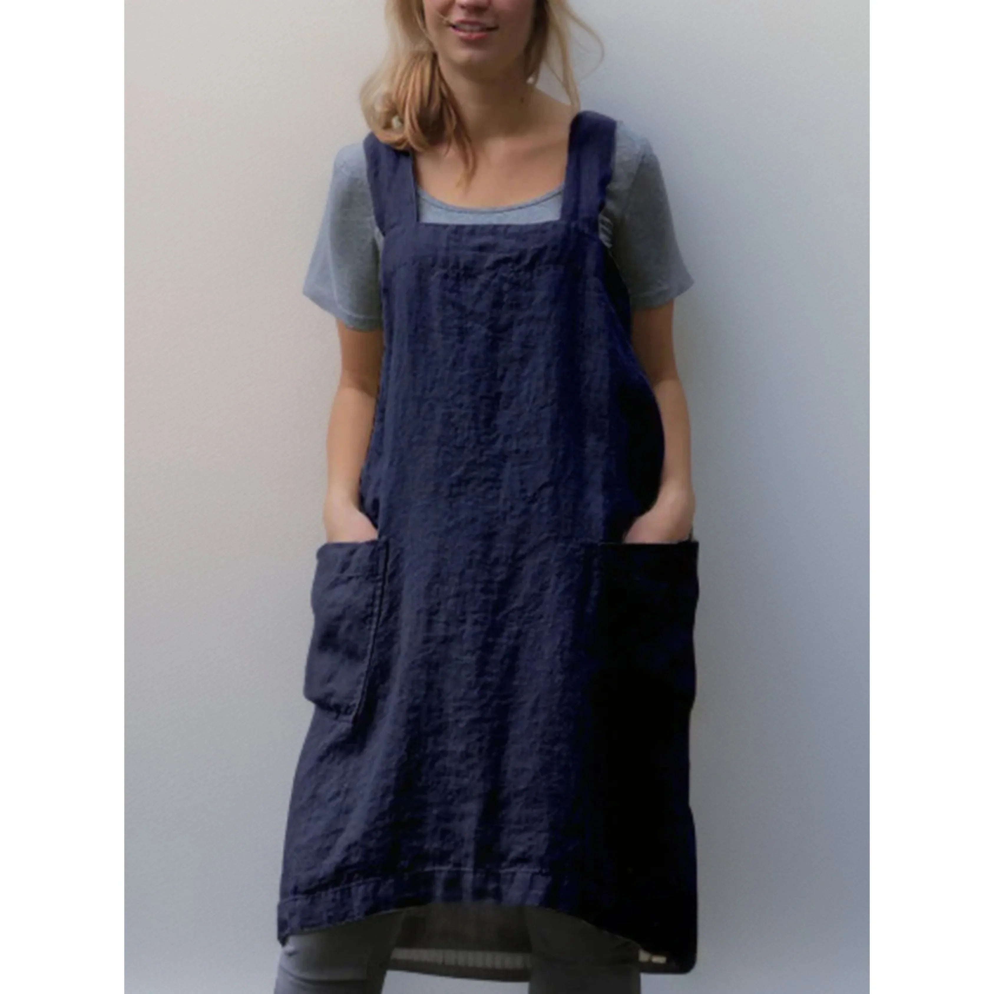 Femmes Robe Tablier | Poches Pratiques