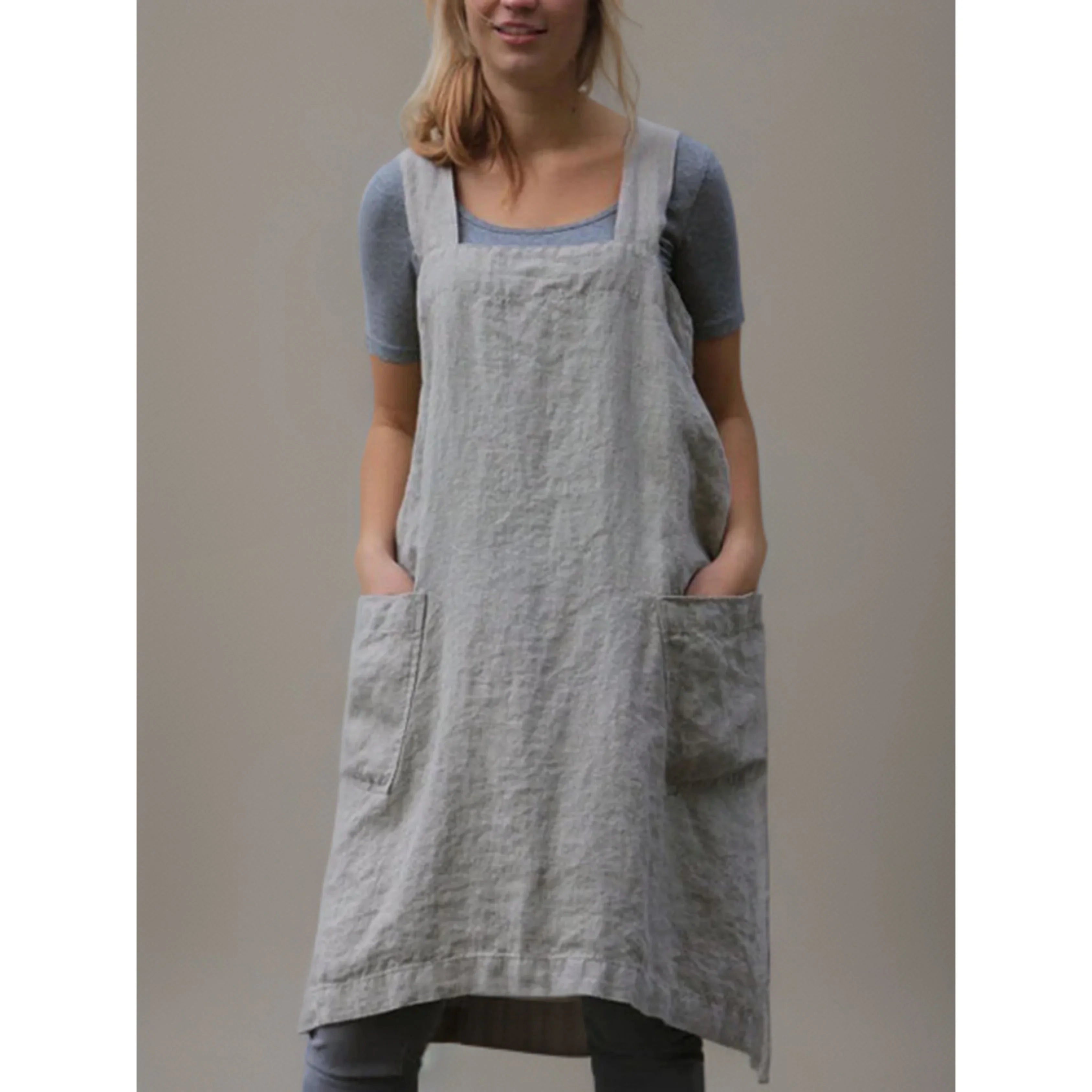 Femmes Robe Tablier | Poches Pratiques