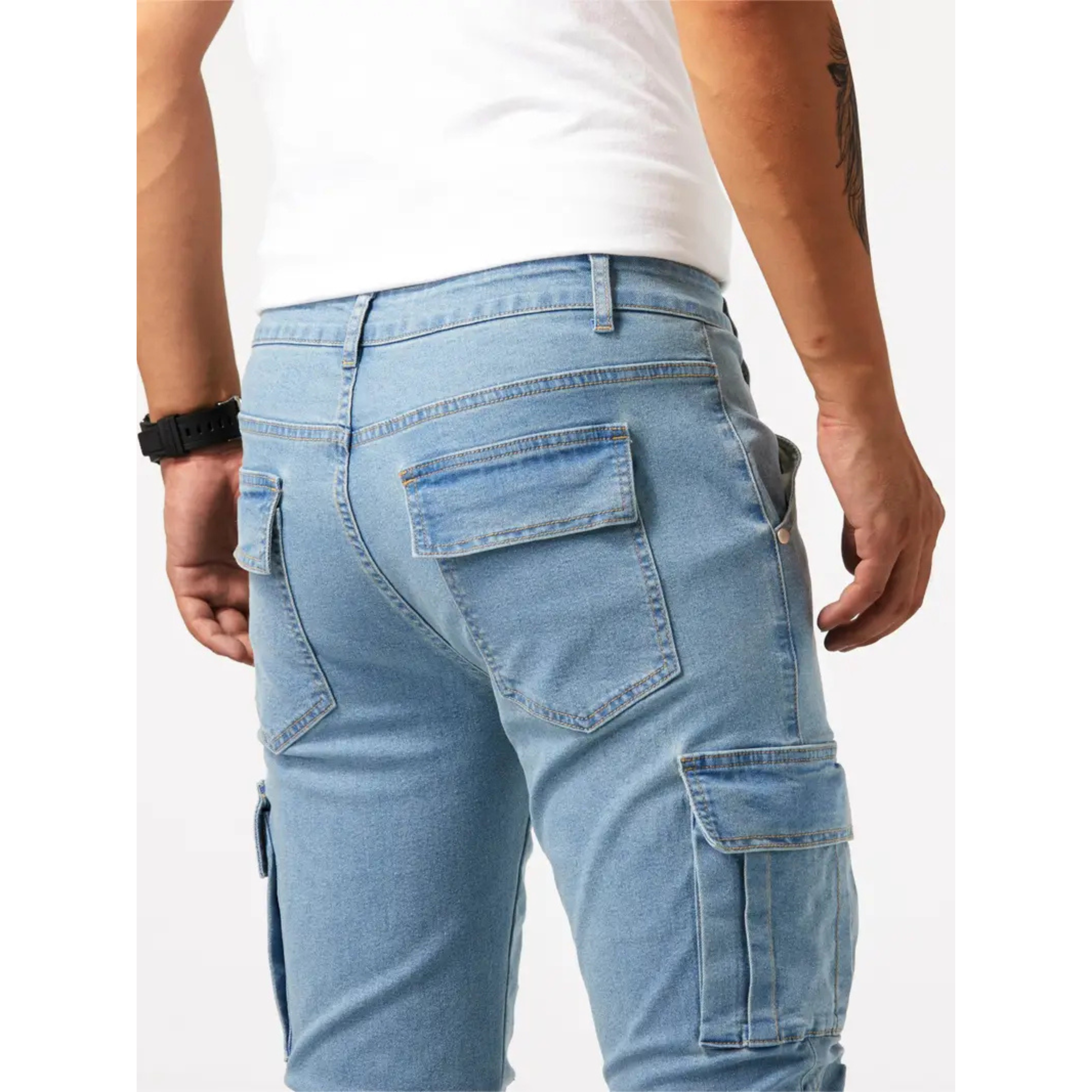 Timothée | Jean Cargo Homme | Confort et Style Polyvalent