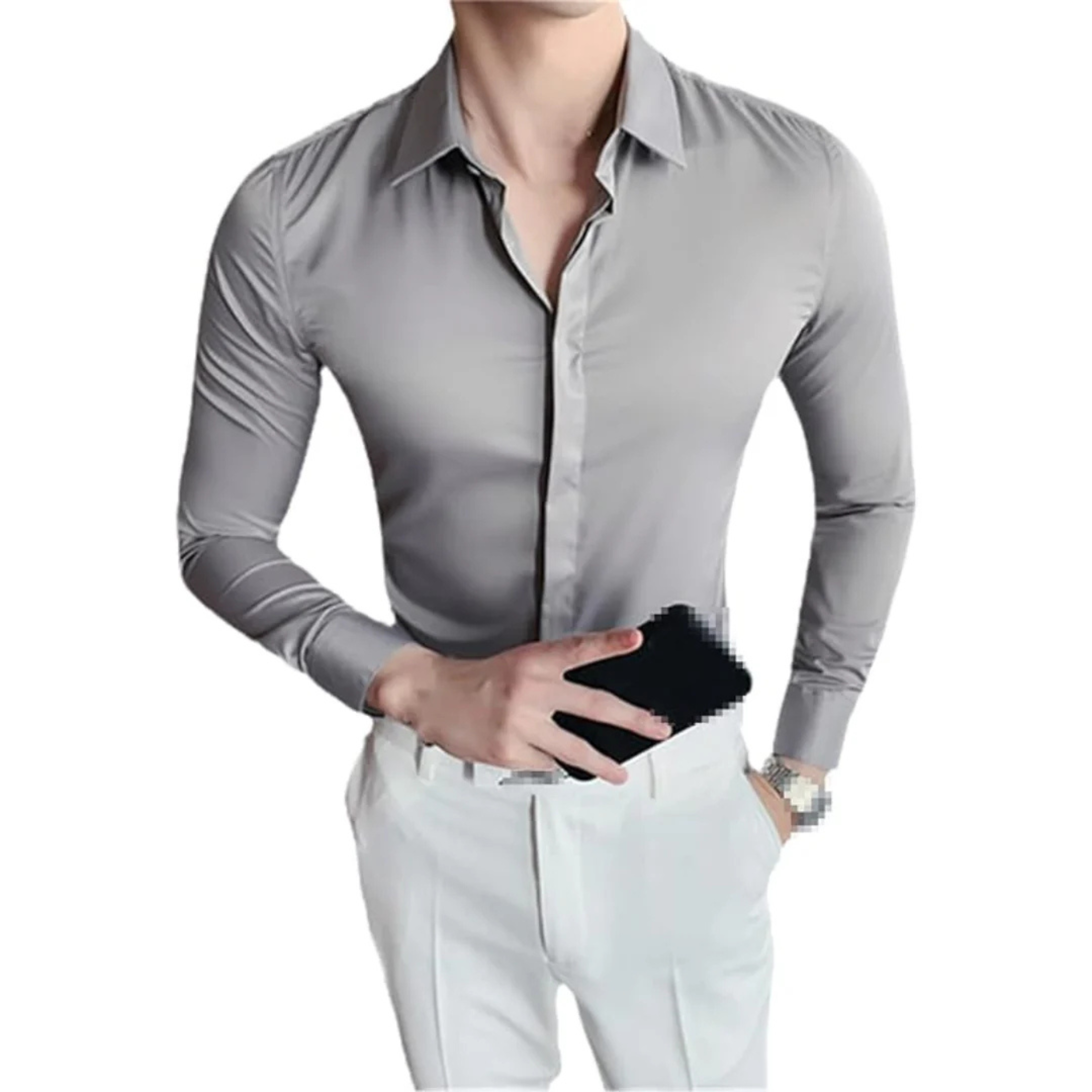 Cassien | Homme Chemise Ajustée | Coupe Structurée et Confortable