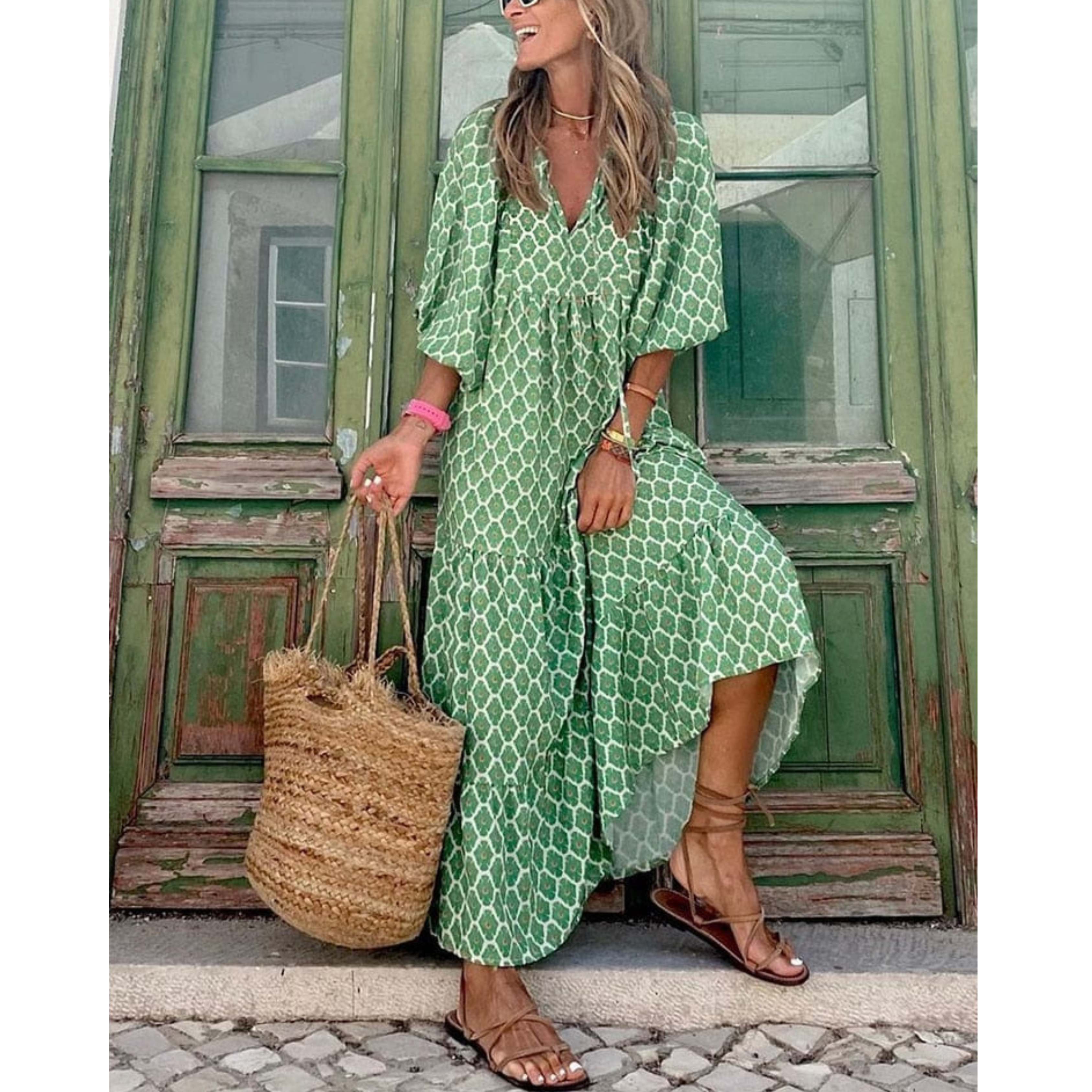 Aveline | Femme Robe Longue | Coupe Fluide et Manches Longues