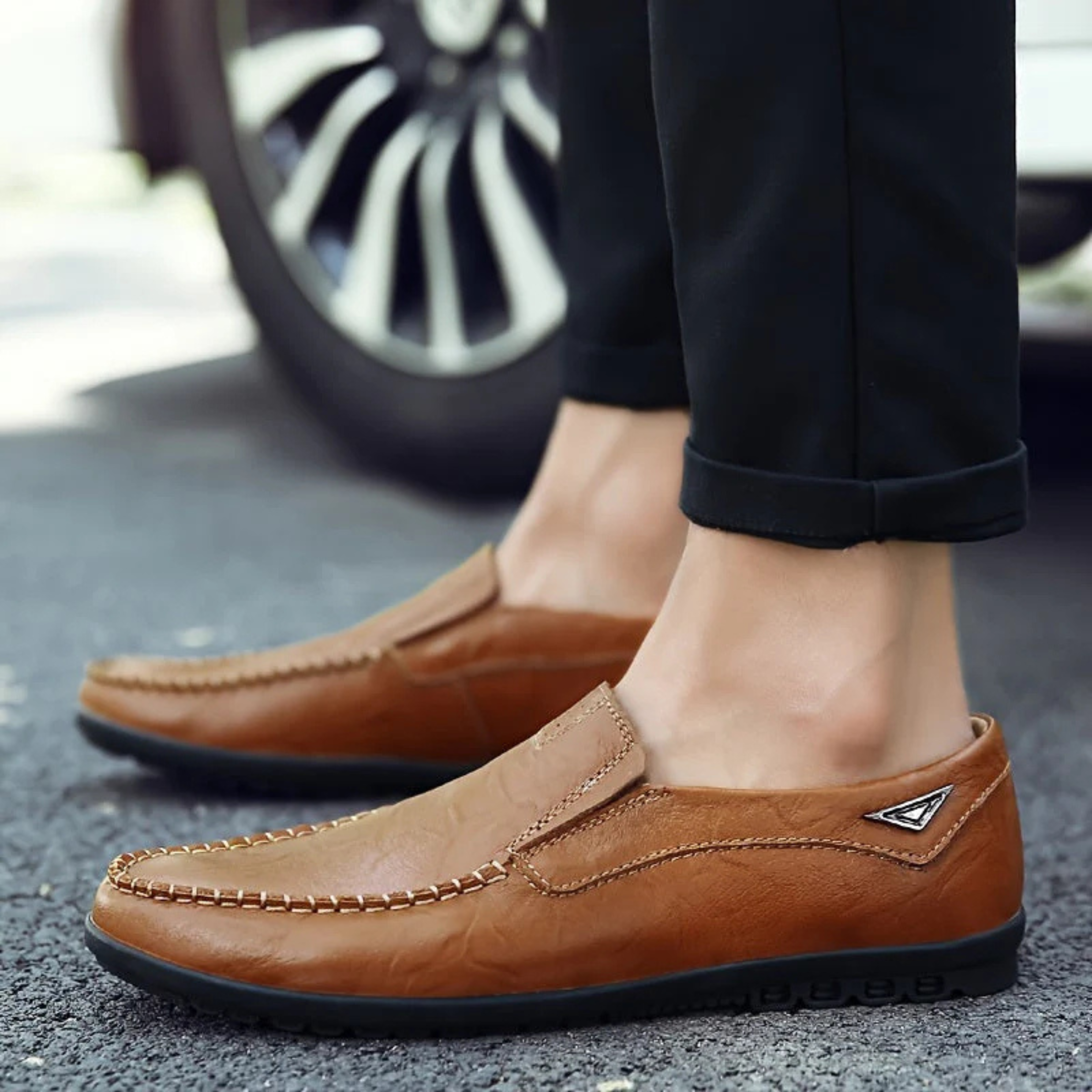 Cornelis | Homme Mocassins | Cuir Véritable et Semelle Légère