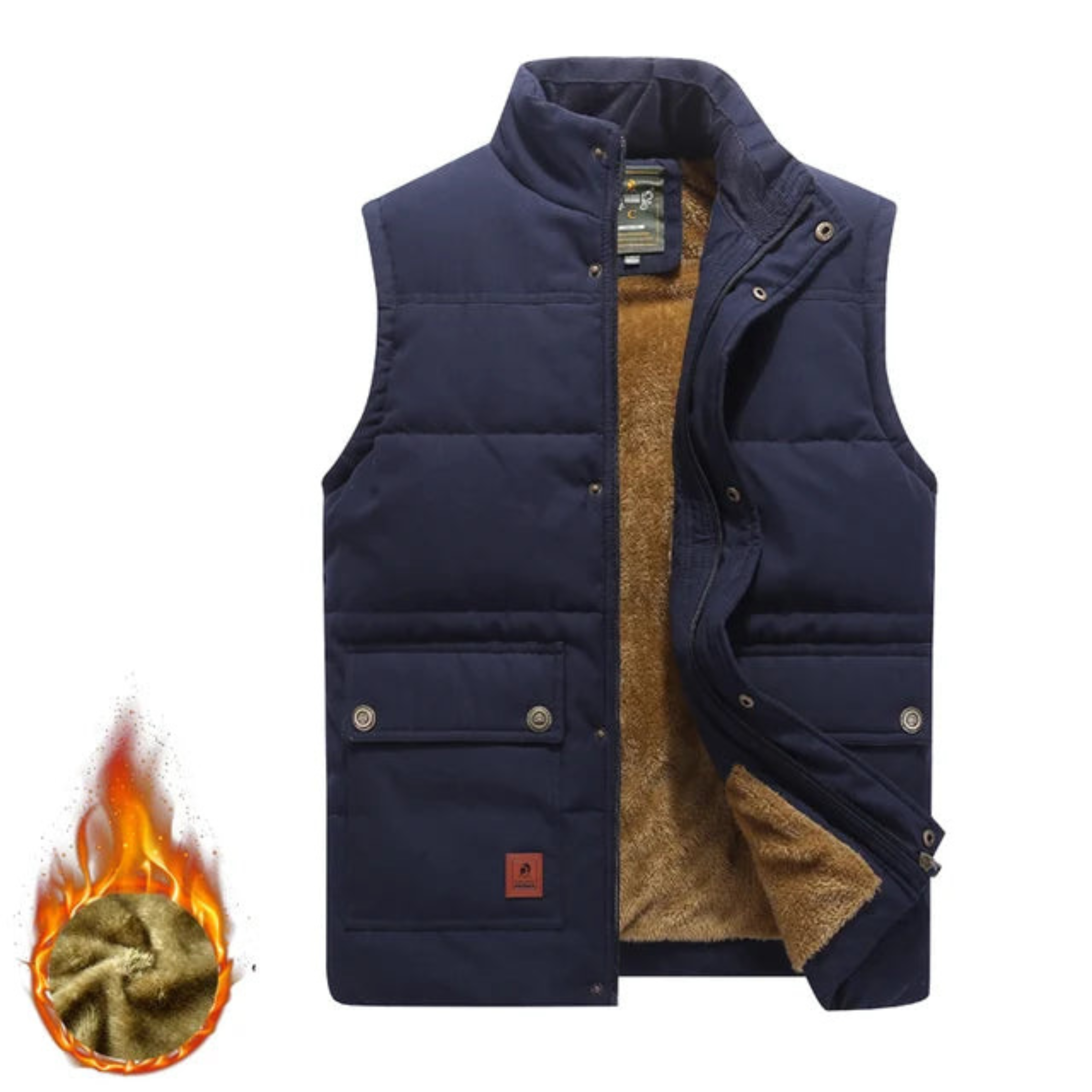 Léandro | Homme Gilet Sans Manches | Isolation Thermique Hiver