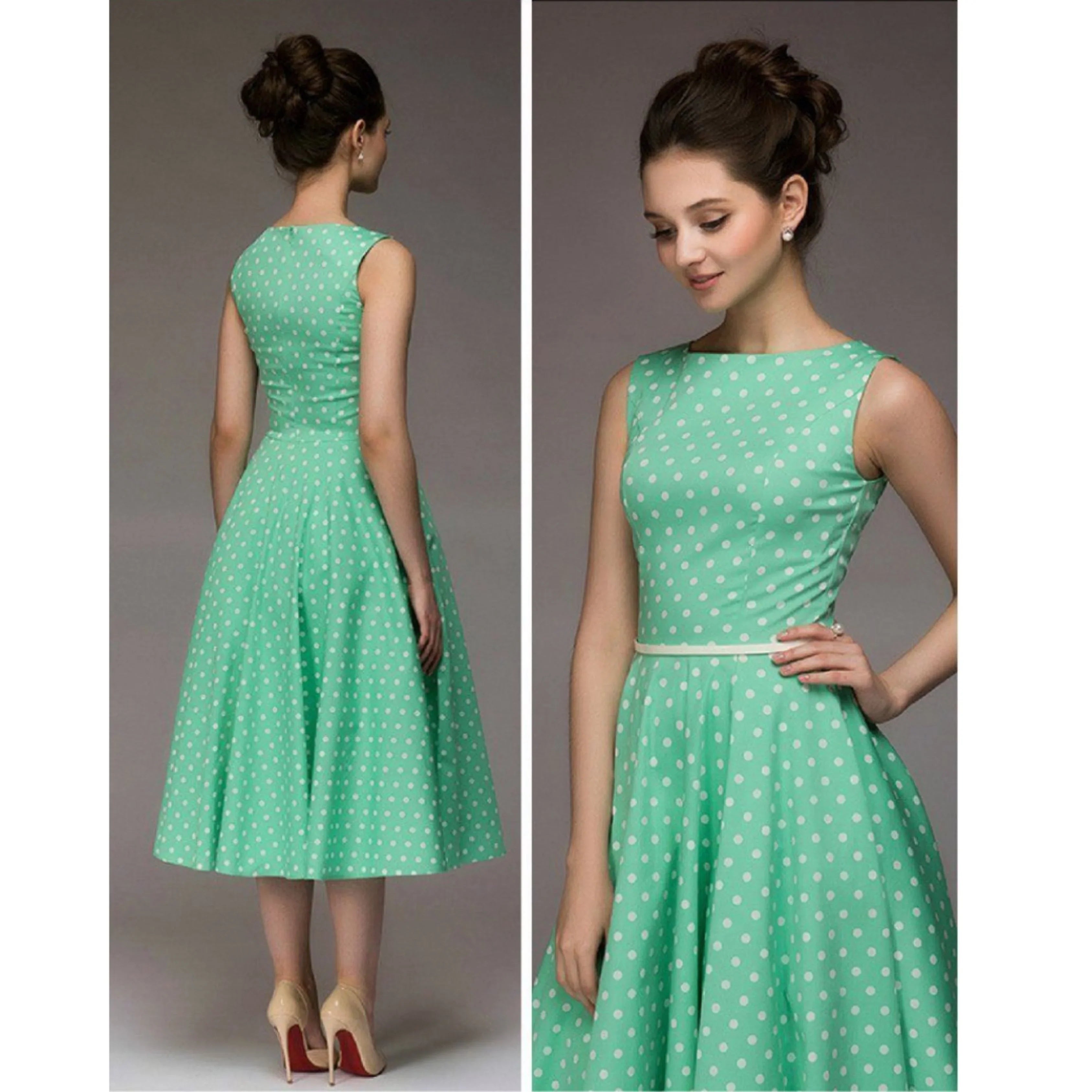 Femmes Robe À Pois | Chic