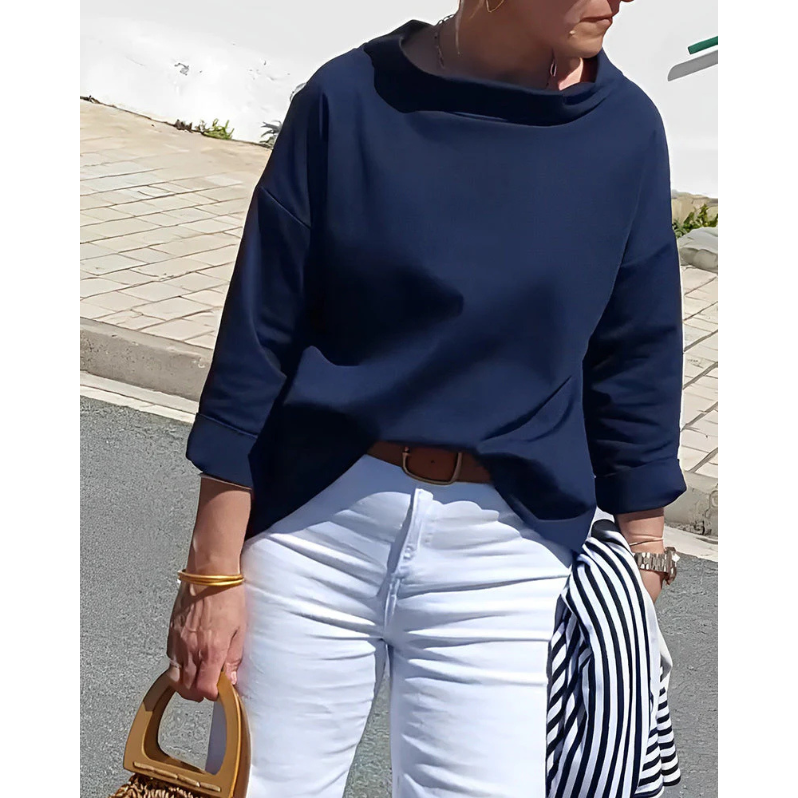 Femmes Haut Chic | Col V Et Manches Longues