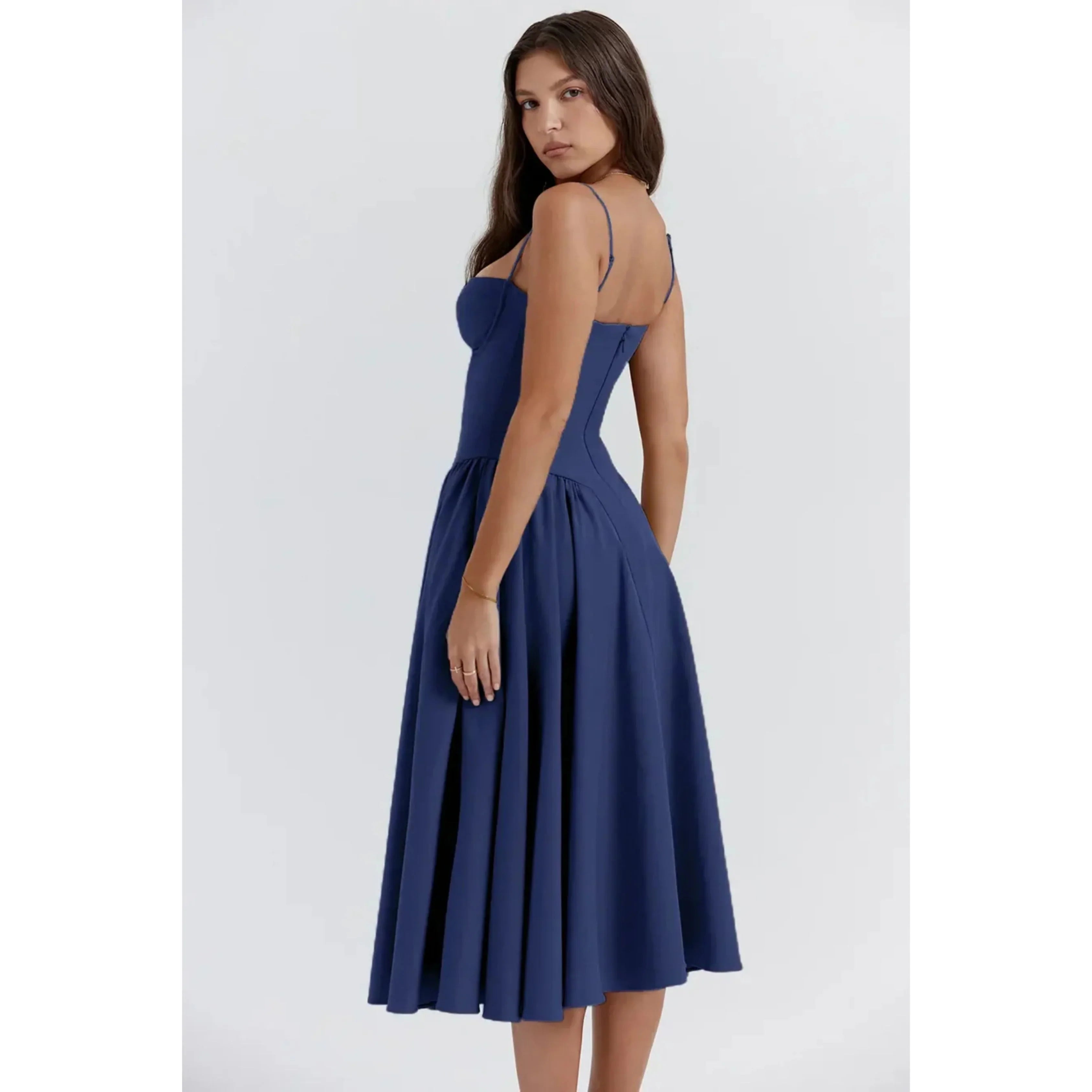 Femmes Robe Midi | Sans Manches