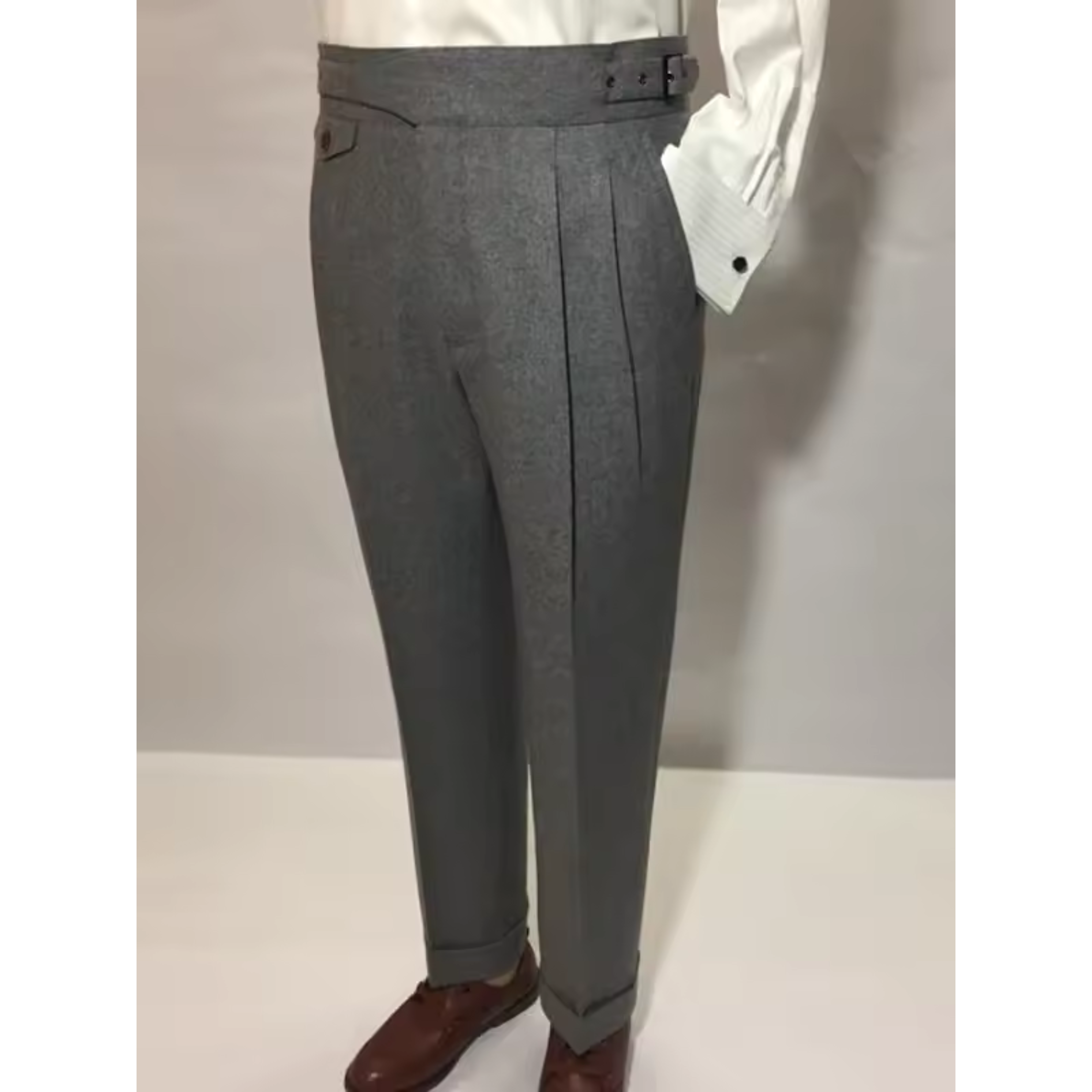 Ignace | Homme Pantalon Taille Haute | Coupe Ajustée et Confort