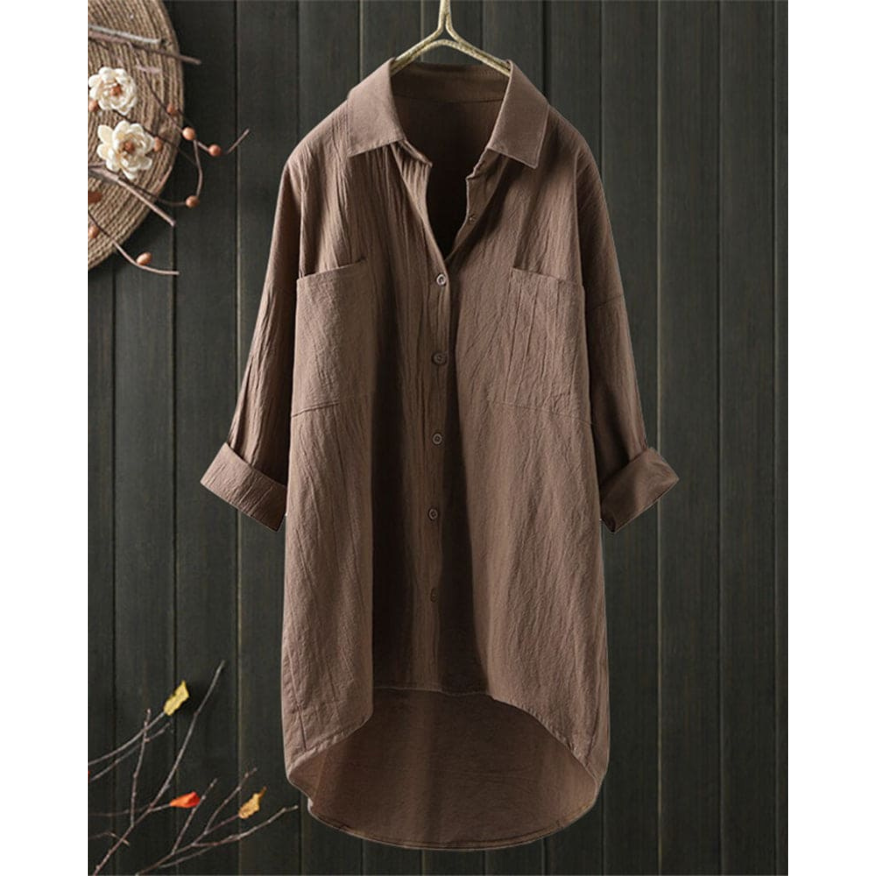 Femmes Blouse Fluide | Coupe Aérienne Manches Longues