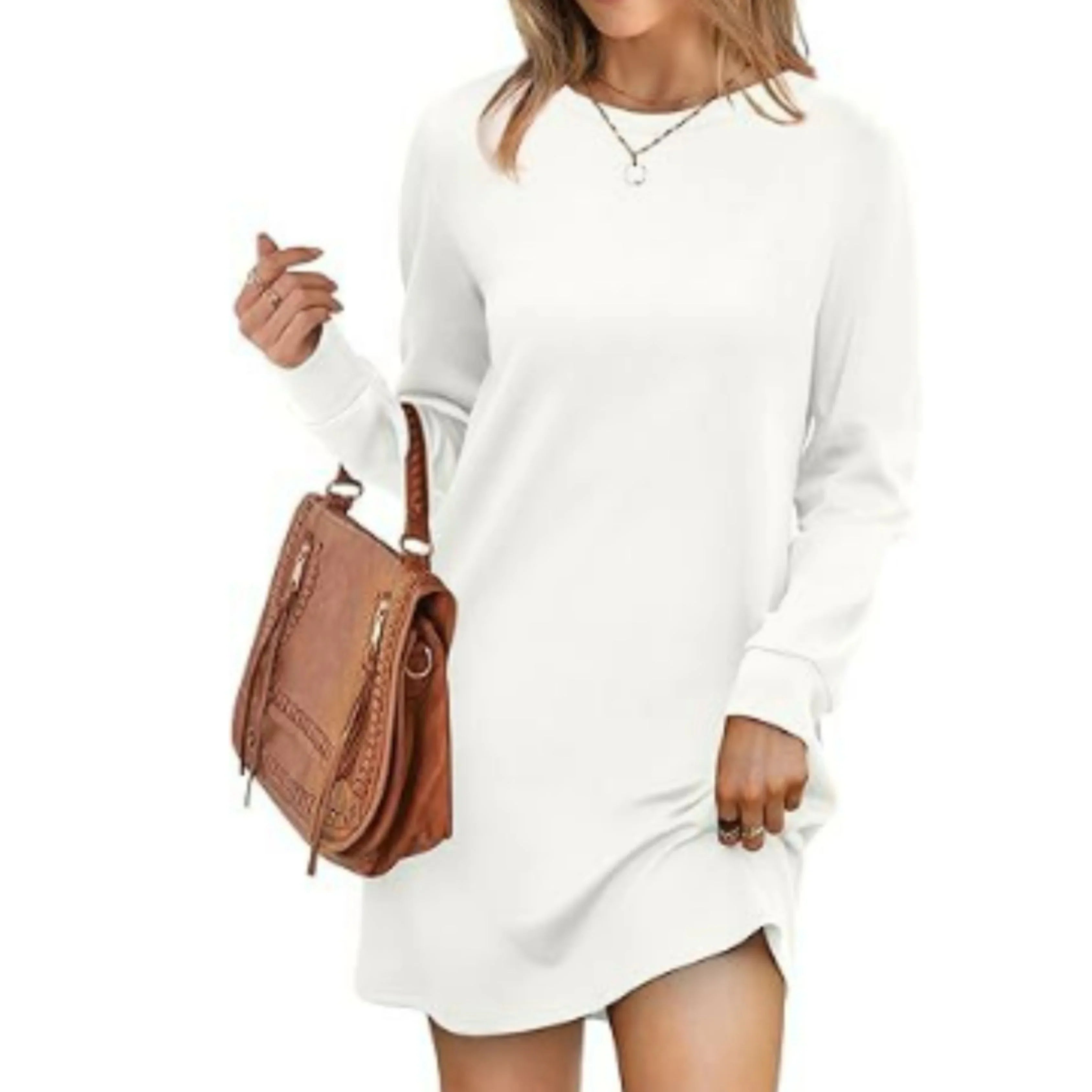 Femmes Robe Pull Manches Longues | Coupe Mini