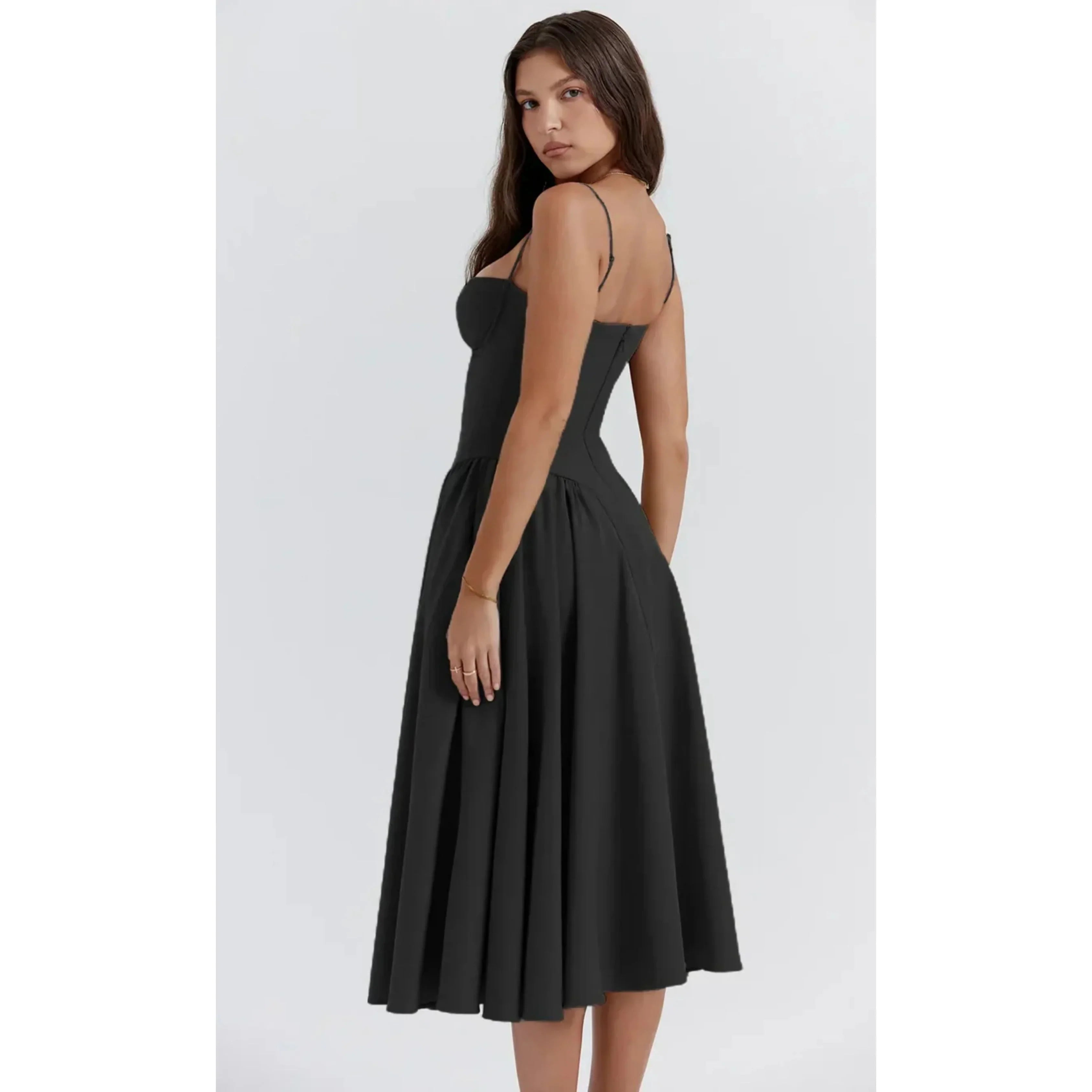 Femmes Robe Midi | Sans Manches