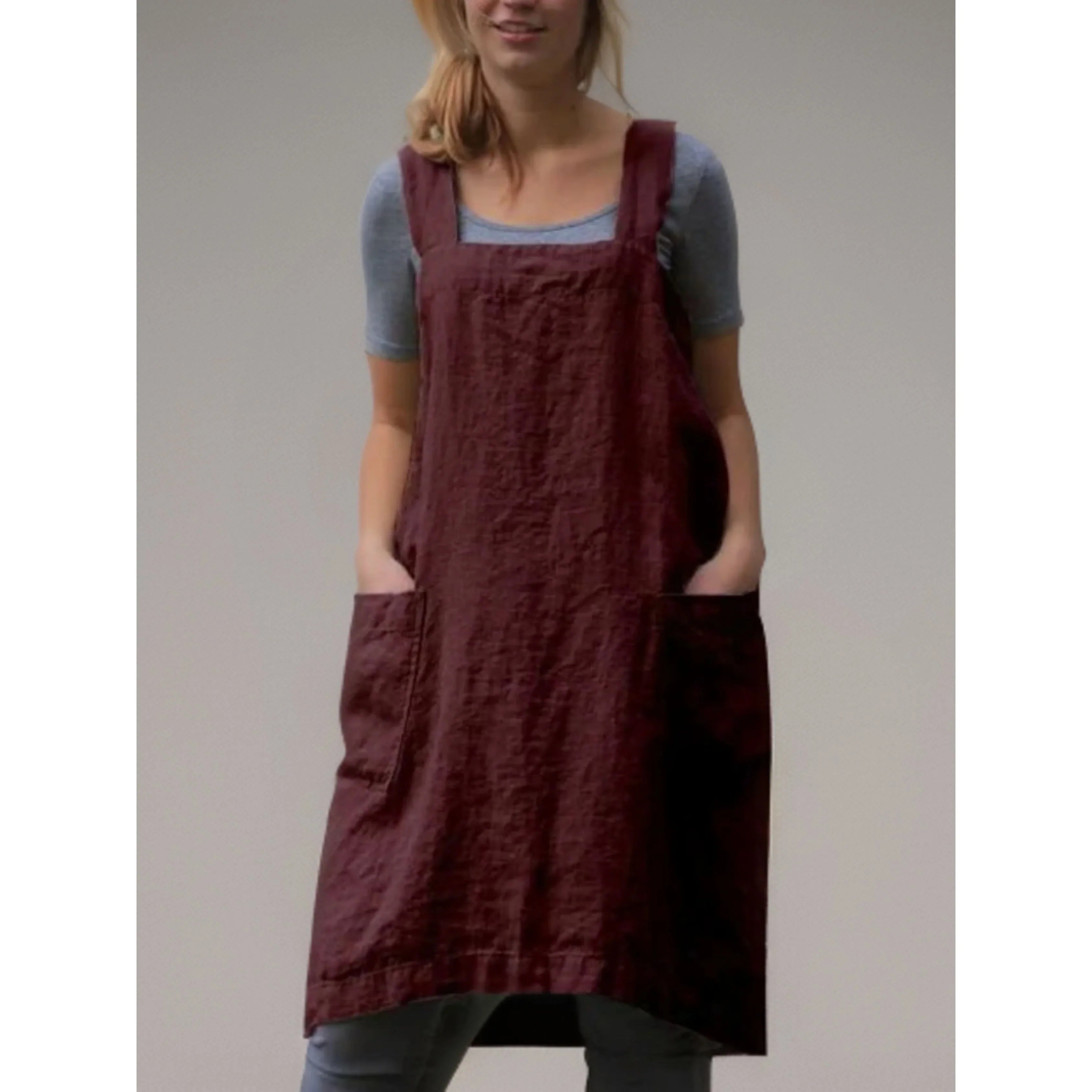 Femmes Robe Tablier | Poches Pratiques
