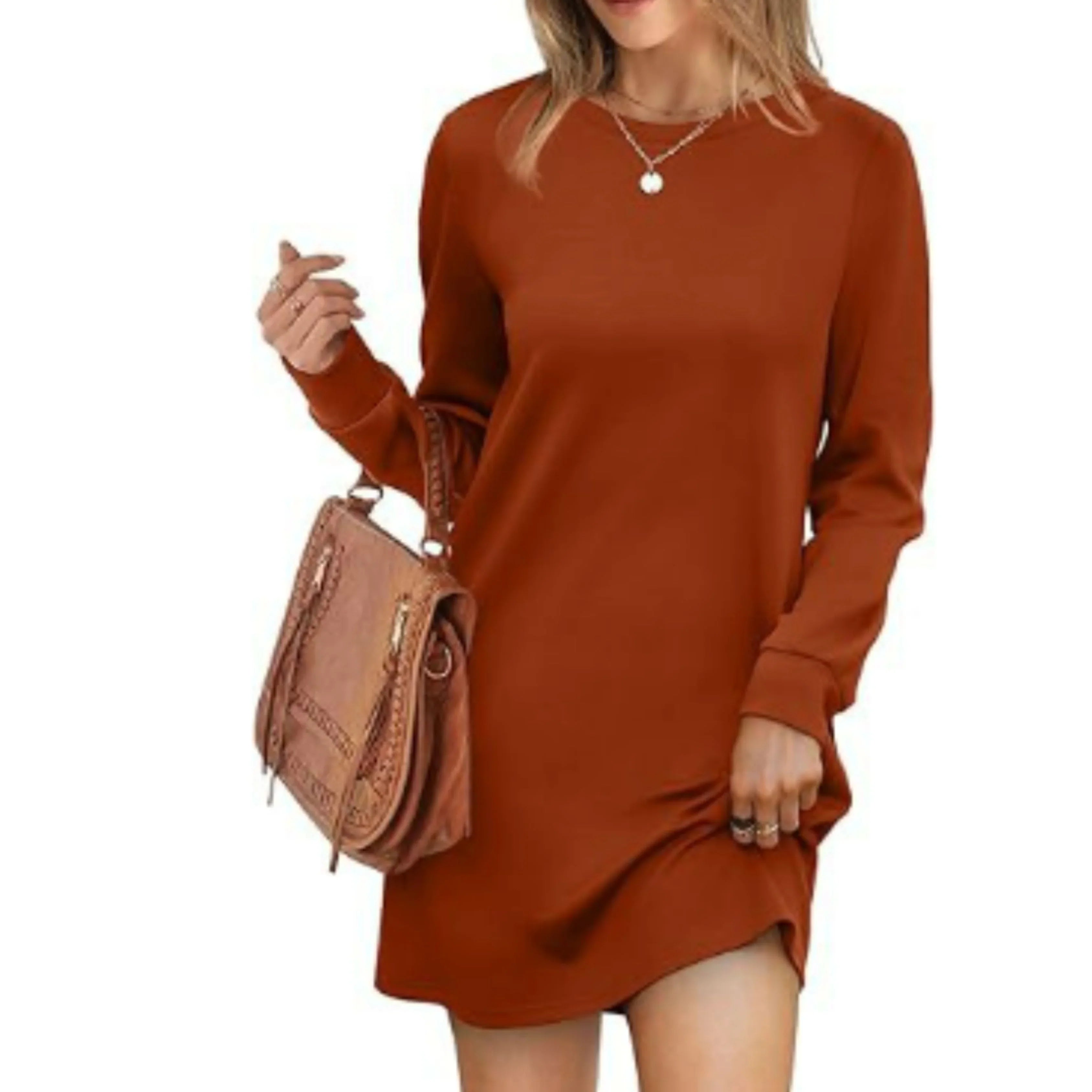 Femmes Robe Pull Manches Longues | Coupe Mini