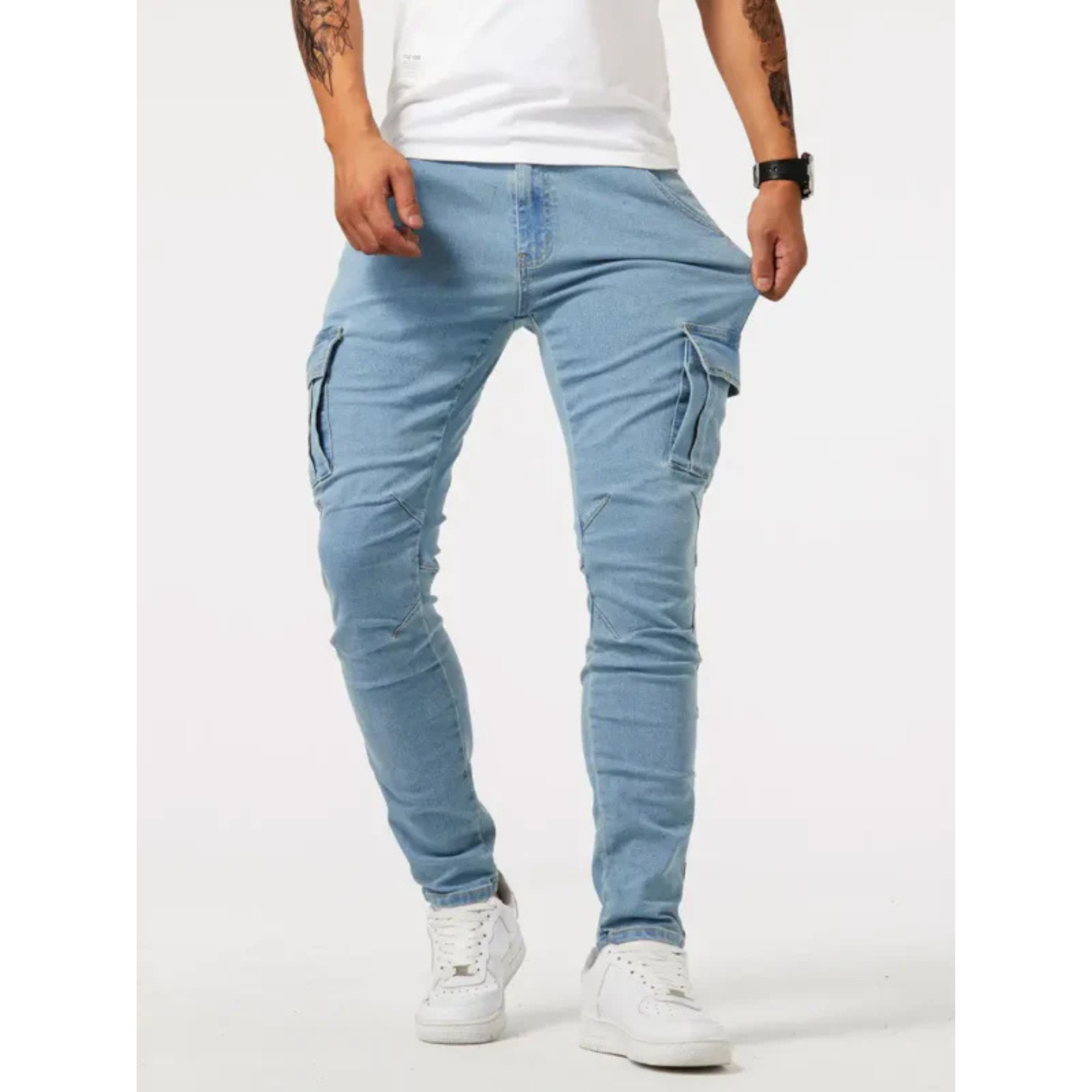 Timothée | Jean Cargo Homme | Confort et Style Polyvalent
