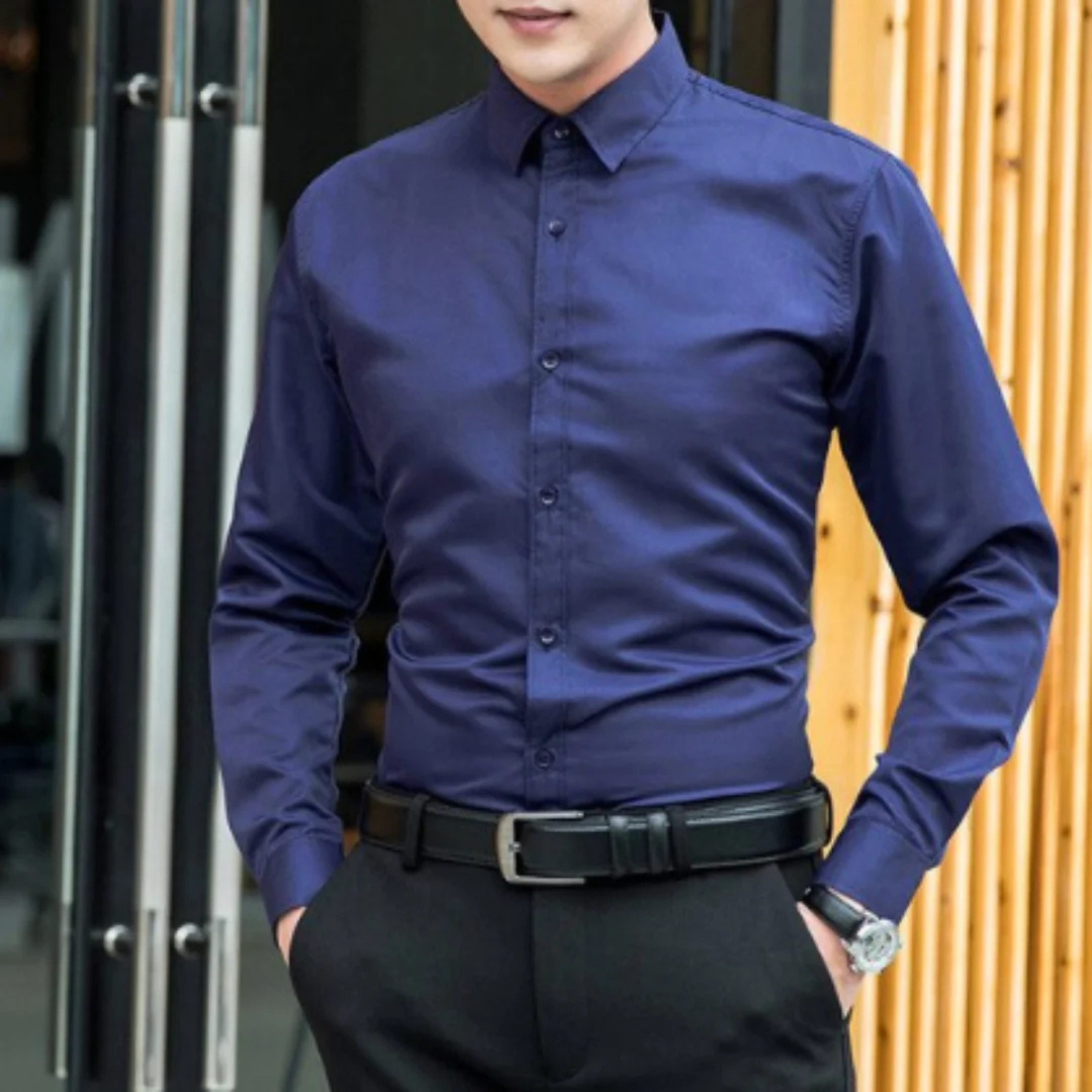 Cassien | Homme Chemise Ajustée | Coupe Structurée et Confortable