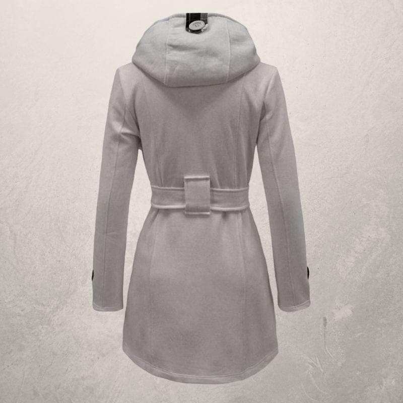 Fedrissa - Manteau Tendance Ceinture Capuche