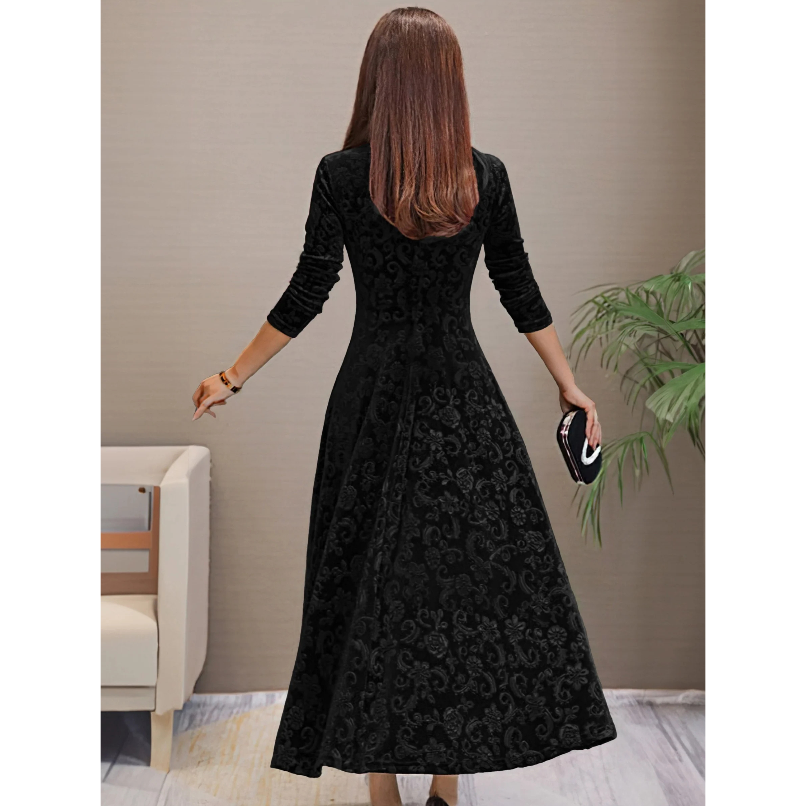 Mirene | Femme Robe Longue | Coupe Fluide et Intemporelle