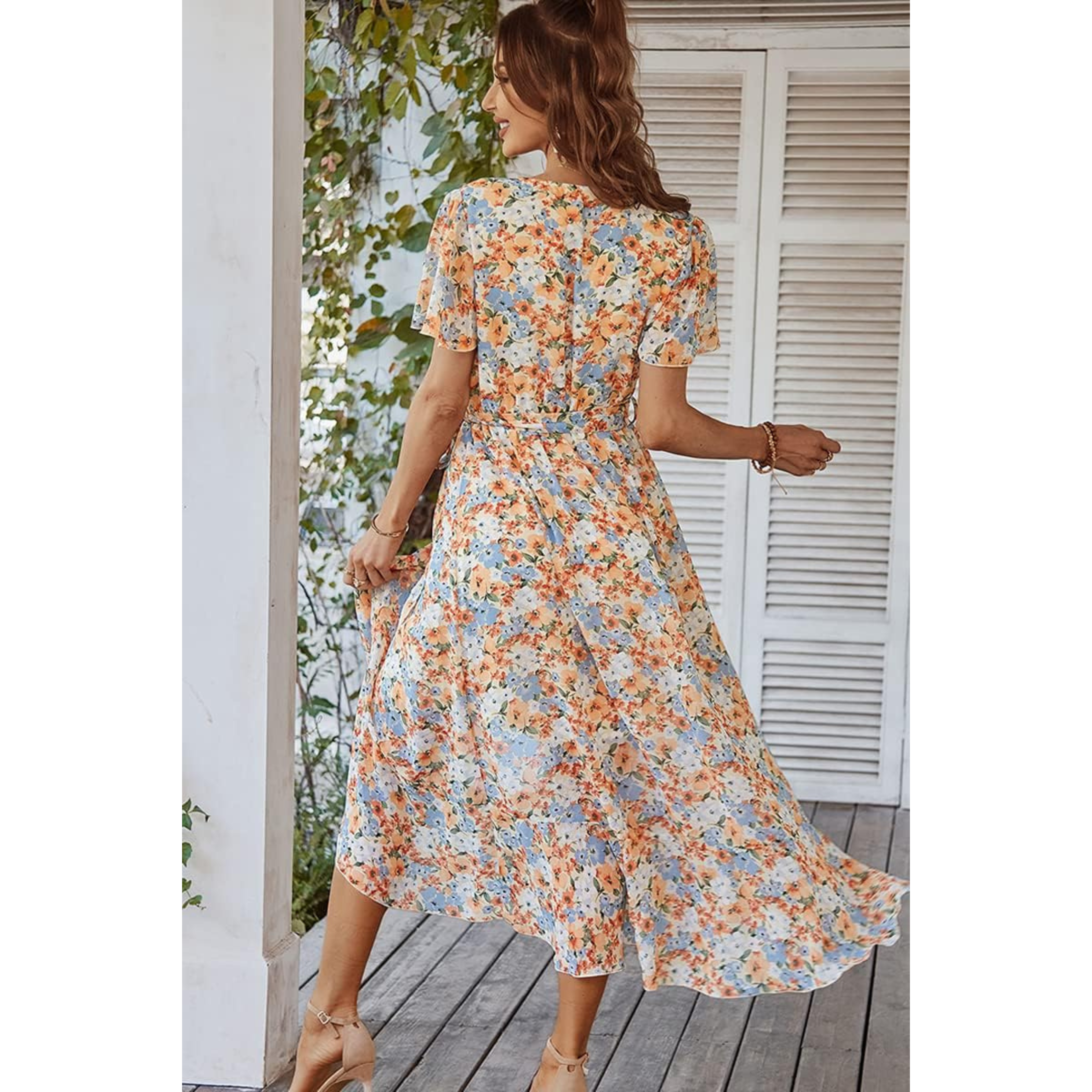 Femmes Robe Boho | Motif Fleuri