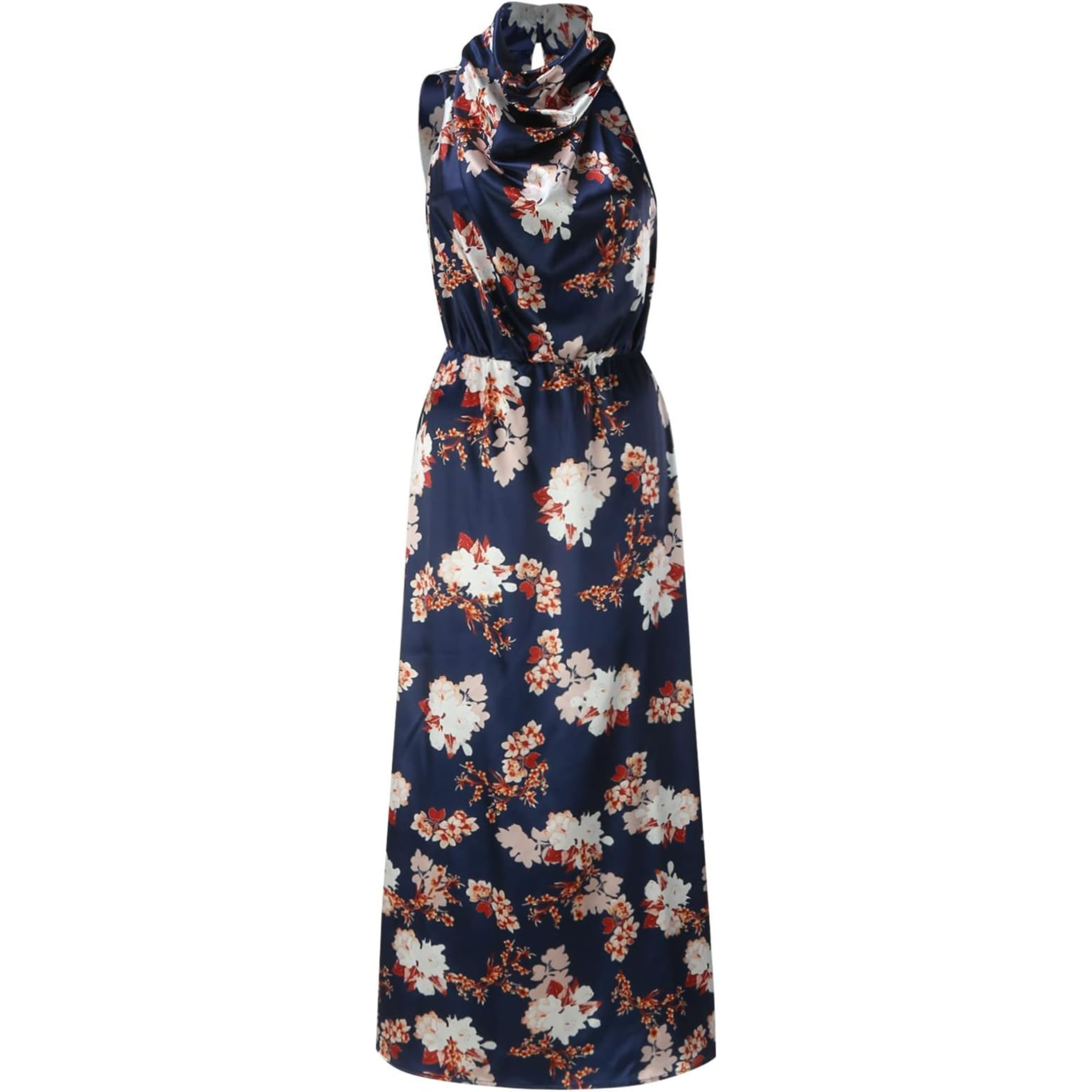 Femmes Robe | Col Haut et Motif Fleuri