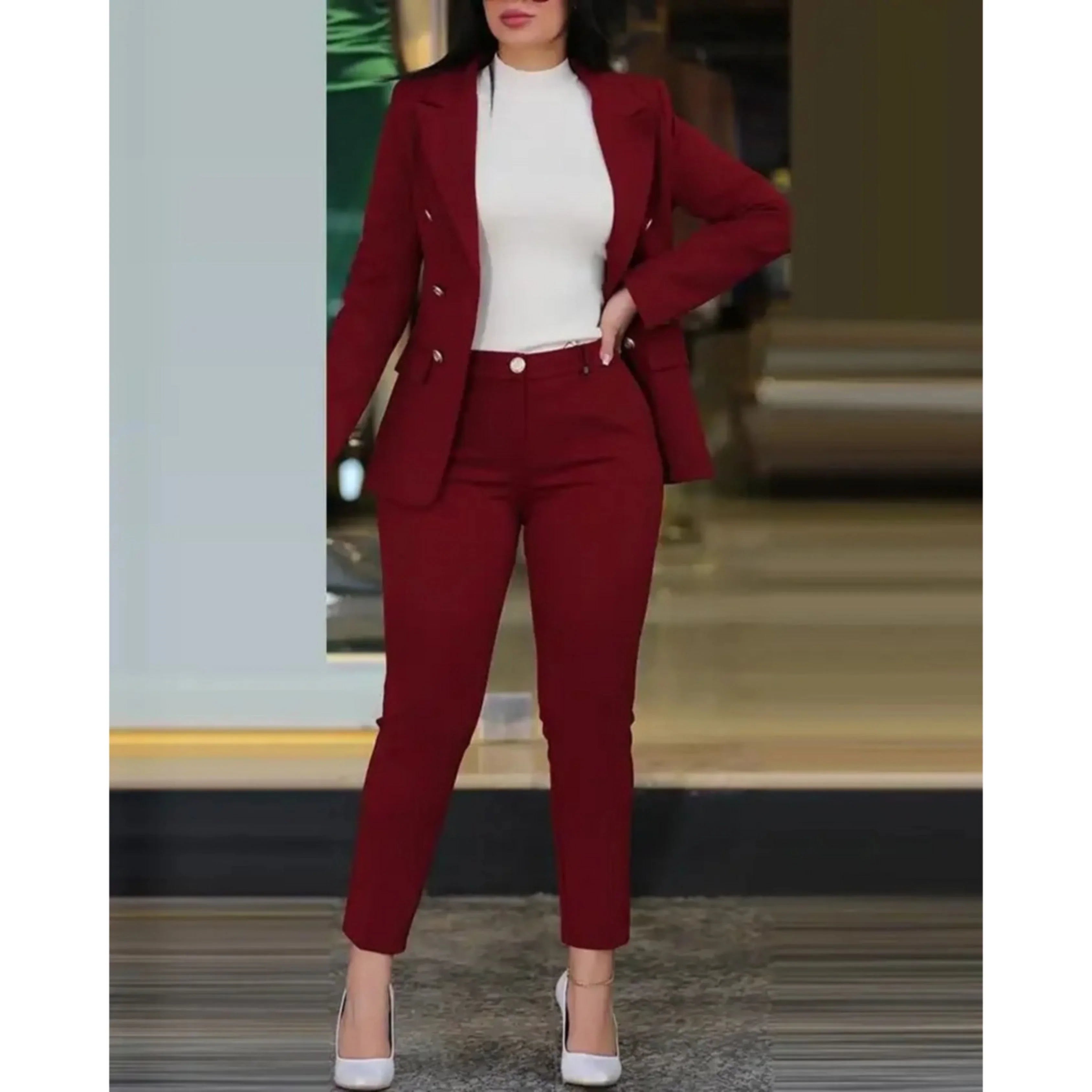 Femmes Blazer et Pantalon | Slim Fit