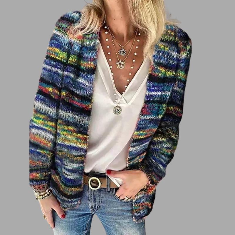 Faustine | Cardigan multicolore pour femme | Moderne