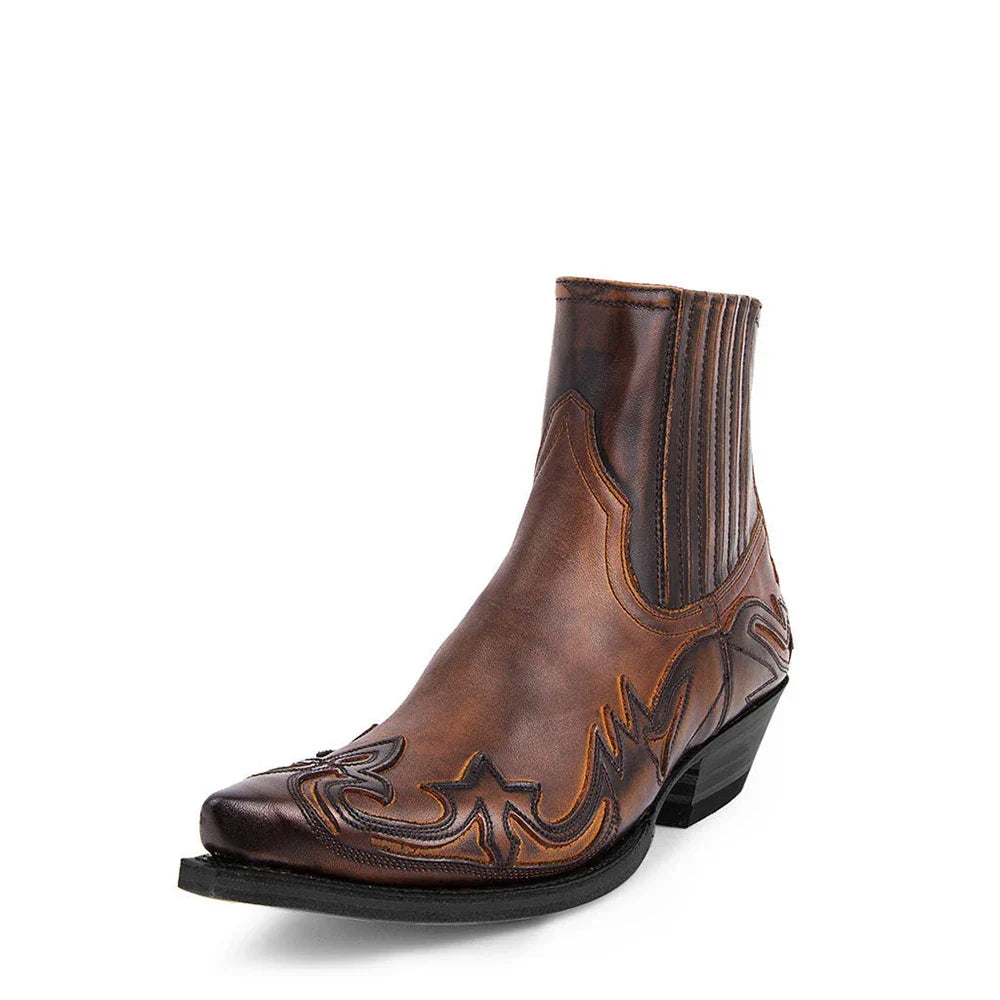 Fulberte | Bottes Western En Cuir