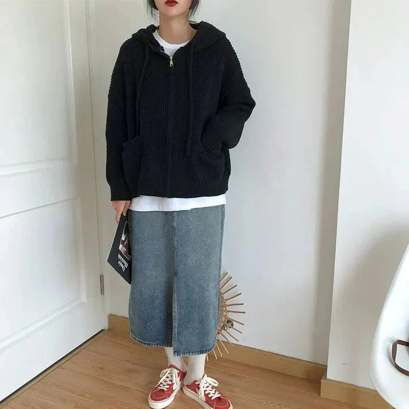 Yvonne | Cardigan zippé pour femme | Tendance